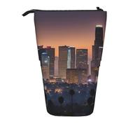 KOUUIP Trousse à crayons télescopique Los Angeles avec motif horizon de Los Angeles, Noir/blanc, One Size