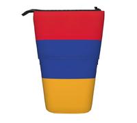 KOUUIP Trousse télescopique avec motif drapeau de l'Arménie - Pour crayons, stylos, papeterie, debout et rétractable