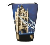 KOUUIP Trousse télescopique Tower Bridge à Londres, pour crayons, stylos, papeterie, organiseur sur pied