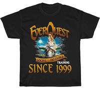kouxi Men's Everquest Social Distance Training Since 1999 T-Shirt Black L