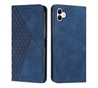 KOUYI Coque pour Samsung Galaxy A04e 5G, Premium Flip Housse Étui Protection Rabat Clapet Portefeuille Phone Cover Magnétique [Porte Cartes] Antichoc Béquille Cover (Bleu)