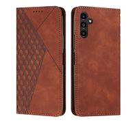 KOUYI Coque pour Samsung Galaxy A54 5G, Premium Flip Housse Étui Protection Rabat Clapet Portefeuille Phone Cover Magnétique [Porte Cartes] Antichoc Béquille Cover (Marron)