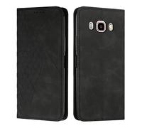 KOUYI Coque pour Samsung Galaxy J5 2016 / J510, Premium Flip Housse Étui Protection Rabat Clapet Portefeuille Phone Cover Magnétique [Porte Cartes] Antichoc Béquille Cover (Noir)