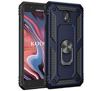 KOUYI Coque pour Samsung Galaxy J7 2017 /J730,Double Couche Renforcée Défense Bumper TPU Silicone Antichoc Armure Housse Etui avec Anneau Support pour Samsung Galaxy J7 2017 /J730 (Bleu)