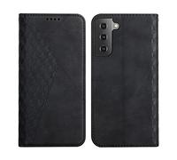 KOUYI Coque pour Samsung Galaxy S22, Premium Flip Housse Étui Protection Rabat Clapet Portefeuille Phone Cover Magnétique [Porte Cartes] Antichoc Béquille Cover (Noir)