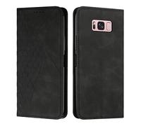 KOUYI Coque pour Samsung Galaxy S8 Plus, Premium Flip Housse Étui Protection Rabat Clapet Portefeuille Phone Cover Magnétique [Porte Cartes] Antichoc Béquille Cover (Noir)