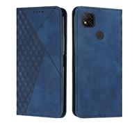 KOUYI Coque pour Xiaomi Redmi 9C/10A/POCO C31, Premium Flip Housse Étui Protection Rabat Clapet Portefeuille Phone Cover Magnétique [Porte Cartes] Antichoc Béquille Cover (Bleu)