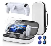 KOVA Étui pour lecteur à distance Playstation Portal Remote Playstation - Coque de protection souple en TPU avec support - 2 films de protection trempés - 4 poignées pour pouce - Sac de transport pour