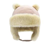 Kovake Chapkas Chapeau Trappeur d'hiver avec Oreilles Bonnet Aviateur Russe Thermique en Fausse Fourrure Coupe-Vent Casquette Ski pour Bébé Enfant Garçon Fille 0-6 Ans (FR/ES, Numérique, 52, B-Rose)