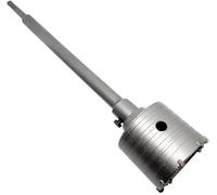 Kovalmax® Fraise pour mur ciment carotteuse à tasse de 70 mm avec tige d'extension de 50 cm raccord sds plus