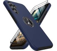 KOVASIA Lot de 2 films de protection d'écran en verre blindé, pour Samsung Galaxy A54 5G avec support rotatif à 360°, compatible avec Samsung A54 5G (TPU + PC, bleu), Coque de Telephone