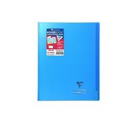 Clairefontaine Cahier piqûre Koverbook 96 pages avec rabats 240 x 320 mm 5x5 papier PEFC 90 g Bleu