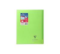 Koverbook Cahier piqure 96 pages avec rabats - 240 x 320 mm - 5 x 5 papier PEFC 90 g - Vert