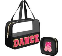 Kovewon Sac transparent, Black-Dance, 2 pièce