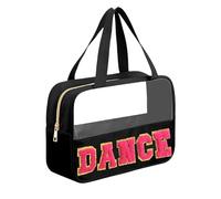 Kovewon Sac transparent, Black-Dance, Preppy
