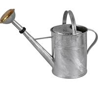 KOVOTVAR 26051111 Deluxe Arrosoir nostalgique avec pomme de douche en laiton style campagnard, métal, galvanisé, 9 litres, galvanisé