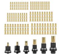 KOVSGQ Insert Fileté Metal Ecrou a Sertir écrous à Tête de Rivet à Main écrous à Riveter 186Stk pour M3 M4 M5 M6 M8 M10 Outil Manuel à Sertir les écrou têtes de Riveteuse Manuelle(Chaque 30 écrous)