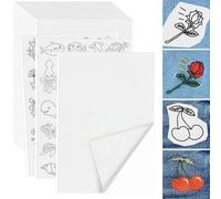 KOVSGQ Lot de 30 rouleaux de papier soluble pour broderie à la main et à la machine A4 29,7 x 21 cm