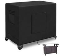 Kovshuiwe Housse de table de préparation d'extérieur de 132,1 cm pour table portable Keter Unity XL, armoire de rangement, housse de chariot de barbecue de jardin, housse imperméable en PVC 600D (132