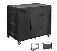 Kovshuiwe Housse de Table de Préparation d'extérieur de 132x56x81 | pour table portable Keter Unity XL, armoire de rangement, housse de chariot de barbecue de jardin, housse imperméable en 600D
