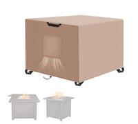 Kovshuiwe Porch Shield - Housse de foyer carrée en tissu 600D imperméable et résistant, convient pour extérieur pour brasero de 71 à 81,3 cm, housse de foyer à gaz, 81,3 x 81,3 x 61 cm (L x l x H