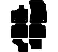 Kovvar Comfort Tapis Voiture pour Nissan X-Trail | 2022-2026 | 6 pièces | Velours 6 mm | Version : 7 sièges | Tapis de sol sur mesure | Antidérapant | Bordure effet nubuck | 1670 g/m² | Isolant