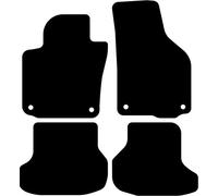 Kovvar Comfort Tapis Voiture pour Volkswagen Golf 6 | 2008-2012 | 4 pièces | Velours 6 mm | Version : Cabriolet | Tapis de sol sur mesure | Antidérapant | Bordure effet nubuck | 1670 g/m² | Isolant