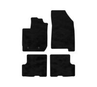 Kovvar Premium Tapis Voiture pour Dacia Duster 2 | 2018-2023 | 4 pièces | Saxony poils longs 13 mm | Polyamide | Version : Siège passager avec tiroir | Tapis de sol sur mesure | Antidérapant