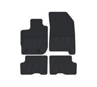 Kovvar Tapis Caoutchouc pour Dacia Duster 2 | 2018-2023 | 4 pièces | Caoutchouc TPE | Rebord relevé 10 mm | Version : Siège passager avec tiroir | Étanche | Inodore | Sur mesure | Antidérapant