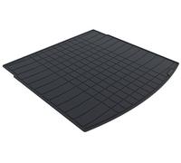 Kovvar Tapis de Coffre en Caoutchouc Compatible avec Cupra Leon 2020-2026 Correspondant à la Version: Sportstourer | eHybrid | Compatible avec Les Versions de Coffre à Plancher Haut/Haut Ajustable