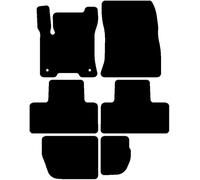 Kovvar Tapis de Sol Compatible avec Mercedes EQB X243 2022-2026 Correspondant à la Version: 7 sièges | Qualité: Luxury