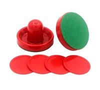 kowaku 1 Ensemble de Mini-pelles et de Poussoirs de Hockey sur Air, équipement de Table de Hockey sur Air pour Enfants, Raquettes de Hockey sur Air pour Un J, 2 poussoirs Rouges