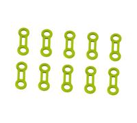 kowaku 10 Pièces Anneau Mousqueton Escalade Silicone Outil Retenir Corde Positionnement Descendeur Convient Aux Spéléologues Rappels Techniques Activités Réc, Vert