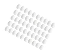 kowaku 12 Pièces Œufs de Pâques En Mousse Blancs Artisanat DIY Décoration Manuelle pour Création de Projets Scolaires Adaptés à L'Éducation Précoce Activités, 6 Cm 50 Pièces