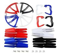 kowaku 16 Pièces Quadcopter Pièces Détachées Hélice de Rechange Protection Hélice Train d'Atterrissage Conception Robuste Matière Plastique Adapté aux