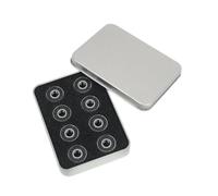 kowaku 16 roulements de Skateboard Haute Performance et Haute, en Acier 608RS-9, pour équipement de Patinage à roulettes, Noir