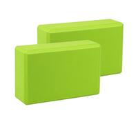 kowaku 2 Pièces Blocs de Briques d'exercice Cales de Soutien Accessoires de Fitness en Mousse EVA Stable et Légère Approprié pour Le Pilates et Le Fitne, Vert