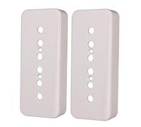 kowaku 2 Pièces Micro P90 Capot Pickup Guitare Électrique Couvercles Plastique pour pour Modification Instruments Réparations Accessoires Répétit, blanc
