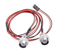 kowaku 2 Pièces RC Car Kit Lampe pour Voiture Télécommandée Accessoires LED Métal Plastique Utilisation sur Voitures HSP Adaptée à la Compétition