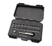kowaku 22 Pièces Extracteur de Vis Outil de Retrait Dévisseur de Boulon Kit de Démontage et Jeu D'Outils En Acier Solide Adapté pour Les Travailleurs Profes, Noir