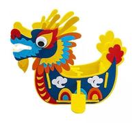 kowaku 2xCreative Bricolage Feutre Artisanat Kit Dragon Bateau Matériel Pack pour Cadeau D'anniversaire Bleu