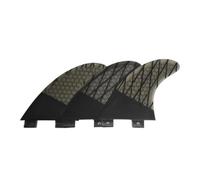 kowaku 3 Pièces Dérives Surf avec Base à Double languetteTab Renforcé Ensemble 3 Ailerons Détachable Aileron pour Déplacements, Gris, Size to 1