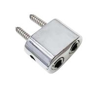 kowaku 4 Pièces Chevalet de Guitare Système Bloc Corde Cordier Ensemble Pièces Robustes Zinc Alliage Installation Pratique Adapté pour Basse Électrique, Serrure à Remontage En Argent