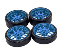 kowaku 4 Pièces Roues RC Crawler Pneus Caoutchouc Métal Accessoire Tuning Voiture Télécommandée Modification Convient Simulation Collection Enfant