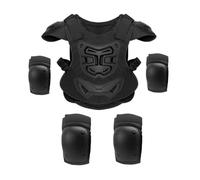 kowaku 5 Pièces Gilet de Protection Enfant Veste D'Armure avec Coudières et Genouillères Conception Ajustable pour Une Protection Efficace du Torse Convient, Style B