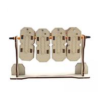 kowaku 5 Pièces Kit Scientifique Binaire En Bois et Métal Modèle à Assembler pour Enfants Expériences de Physique Créatives Projet D Ingénierie Scolaire Cade, 2 pièces