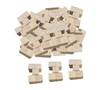 kowaku 50 Pièces Blocs En Bois Blocs de Construction En Bois Blocs Empilables Blocs Carrés pour Cubes de Jeu, 2.5 Cm