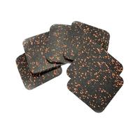 kowaku 6 Pièces Tapis de Tapis de Tapis de Caoutchouc pour Tapis de Course Anti Vibration avec Surface Antidérapante Adapté pour Appartement Studio à, Orange