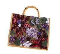 kowaku à Main pour Femme, de Plage d'été pour Les Vacances, Les Mariages et Les fêtes, Violet