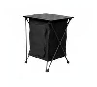 kowaku Armoire de Rangement Pliable avec Compartiment Amovible Meuble de Rangement Structure Renforcée en Aluminium Tissu Oxford Usage Facile Convenable pour Jardinage Détente Dehors, Noir